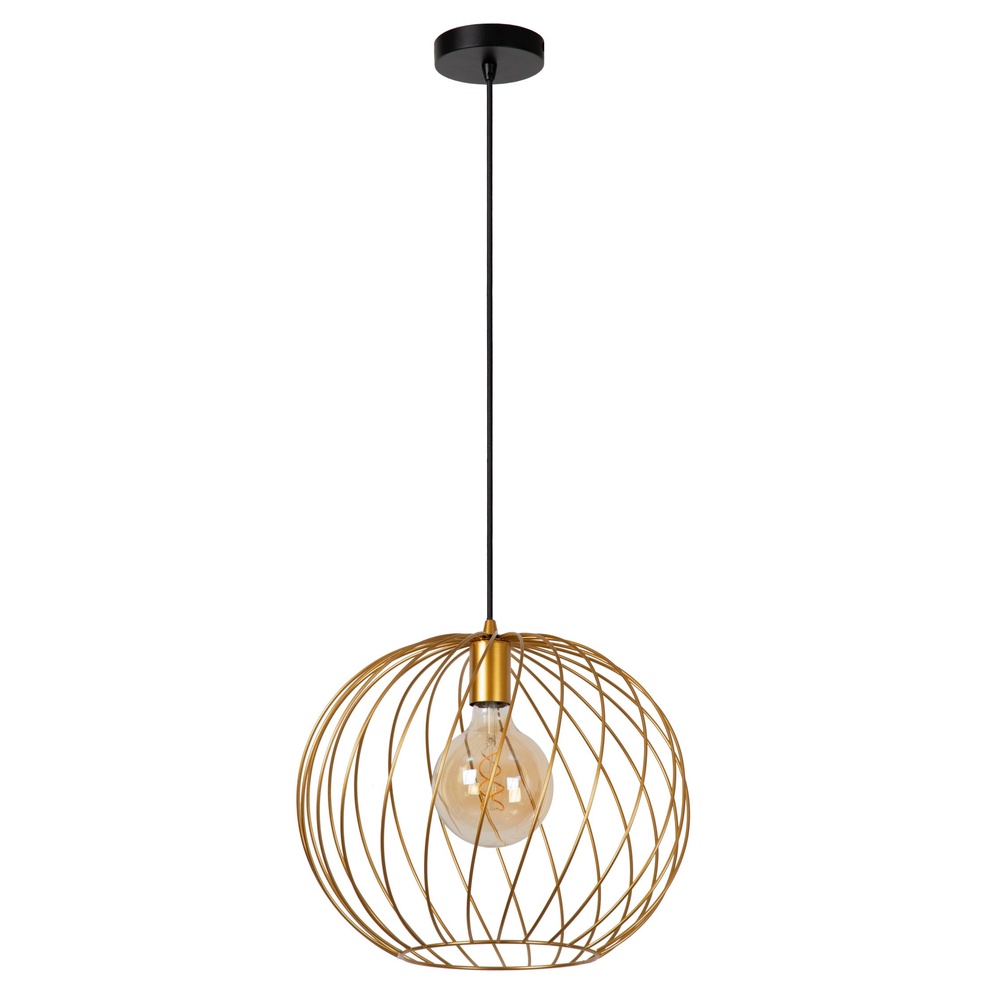Lucide HanglampDanza Ø 40cm goud - 21428/40/02